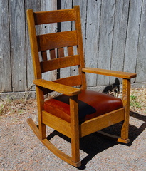 Stickley Brothers high back rocker